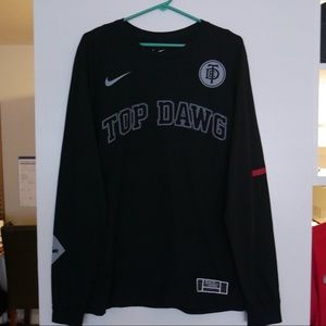TDE x Nike Top Dawg Black Long Sleeve tee